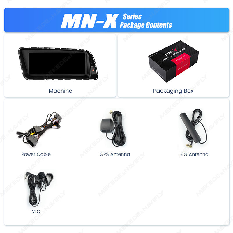 MNX 8.8" Touchscreen Upgrade for Audi Q5 2009-2017 with Android/CarPlay Multimedia