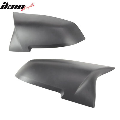 Matte black BMW F31 door mirror cover with OE M Sports upgrade, designed for 2013-2018 models by K2 Industries.