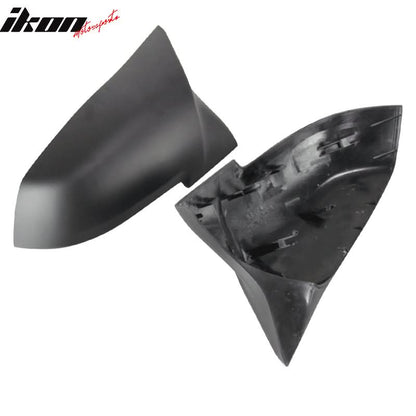 BMW F31 2013-2018 OE M Sports matte black door mirror cover by K2 Industries, showing a sleek, finished exterior mirror detail.