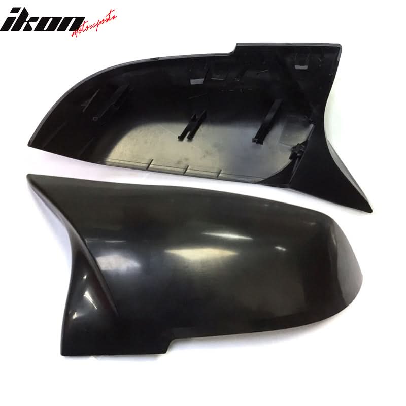 BMW F34 M Sports upgrade door mirror cover in matte black by K2 Industries, fits 2013-2018 models, sleek car accessory.