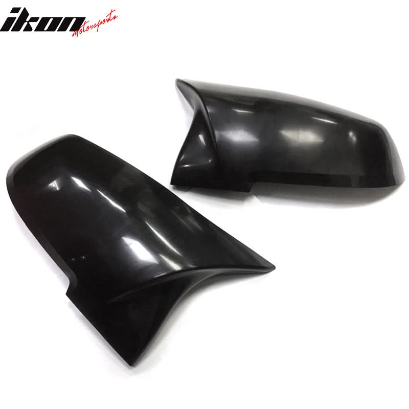 BMW F34 door mirror cover in matte black, OE M Sports upgrade, compatible with 2013-2018 models, by K2 Industries.