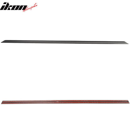 Black PV style trunk spoiler for 2009-2012 Audi A4 B8 by K2 Industries, shown installed on the vehicle's rear.