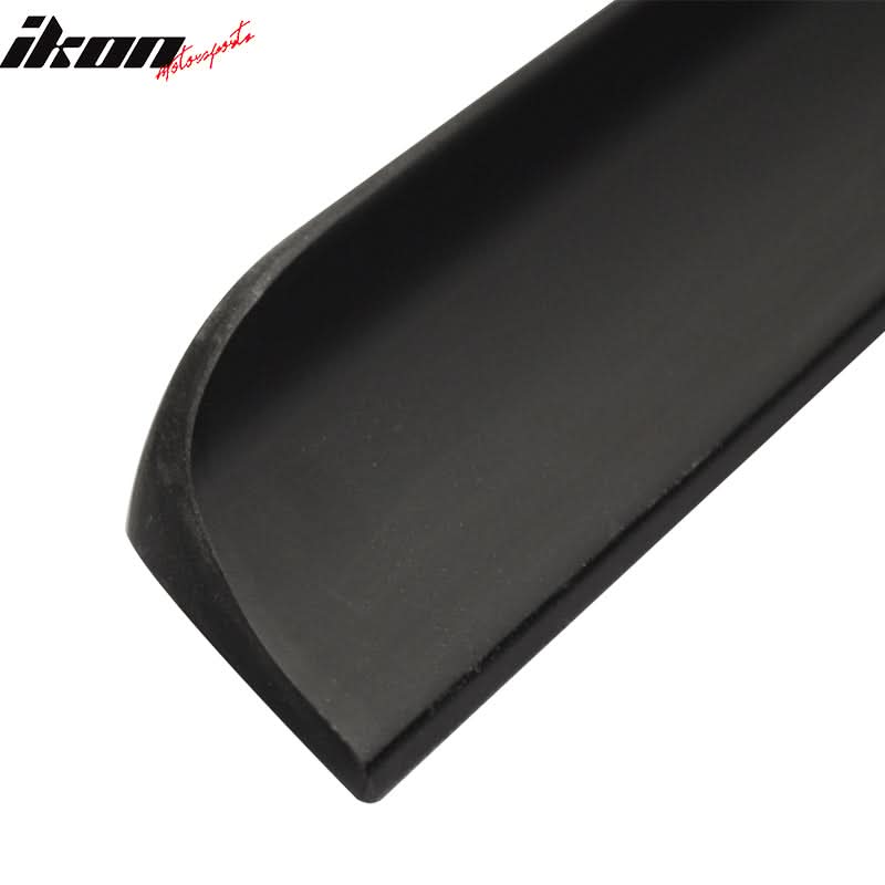Black PV style trunk spoiler for 2009-2012 Audi A4 B8 by K2 Industries, shown installed on the rear of the vehicle.