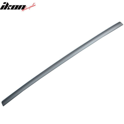 BMW 2D E46 trunk spoiler by K2 Industries, 1999-2005, showing the aerodynamic design and mounting features on the car's rear.