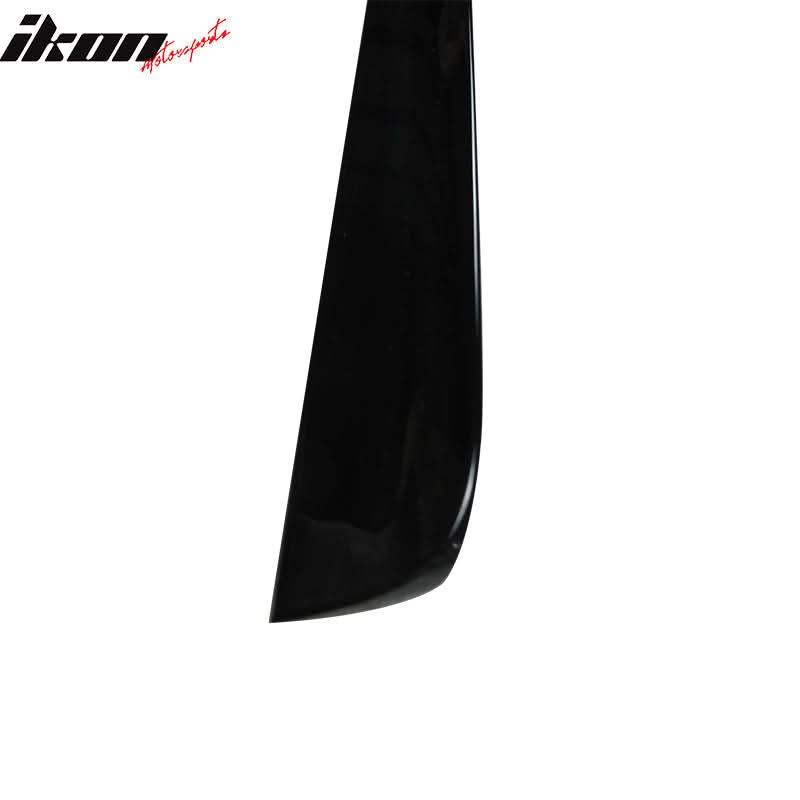 BMW 2D E46 trunk spoiler by K2 Industries, for 1999-2005 models, made of PUF material, shown on car with aerodynamic design