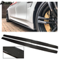 BMW 4-Series F82 F83 M4 carbon fiber side skirts by K2 Industries, with a sleek black finish and detailed design.