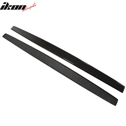 BMW 4 Series F82 F83 M4 carbon fiber side skirt by K2 Industries, showcasing the sleek, textured carbon finish on a sporty vehicle side.