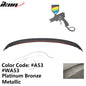 BMW E90 3 Series Sedan rear trunk spoiler in ABS from K2 Industries, designed for 2006-2011 models, with sleek aerodynamic style.