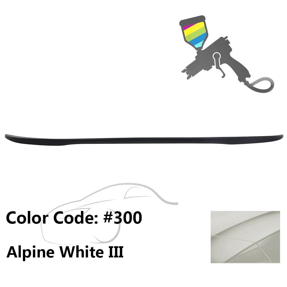 BMW E90 3 Series sedan ABS trunk spoiler by K2 Industries, performance style, enhances aerodynamics and sporty look.