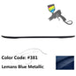 BMW E90 3 Series sedan ABS performance style trunk spoiler by K2 Industries, designed for 2006-2011 models, shows sleek aerodynamic profile.