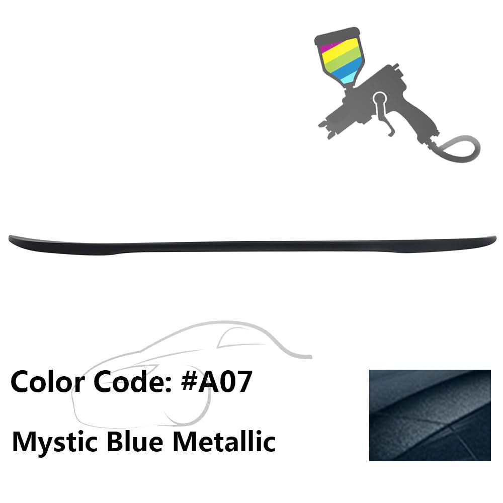 BMW E90 3 Series sedan trunk spoiler by K2 Industries, performance style, ABS material, fits 2006-2011 models, sleek aerodynamic design