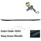 BMW E90 3 Series sedan 2006-2011 ABS performance style trunk spoiler by K2 Industries, shown from the rear view.
