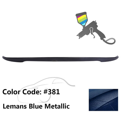BMW E90 3 Series Sedan trunk spoiler by K2 Industries, ABS material, performance style, fits 2006-2011 models, sleek aerodynamic design.