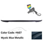 BMW E90 3 Series sedan trunk spoiler by K2 Industries, ABS material, black finish, designed for 2006-2011 models.