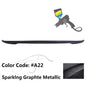 Black ABS trunk spoiler for BMW E90 3 Series sedan, 2006-2011, by K2 Industries, enhances sporty look with aerodynamic design.