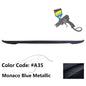 BMW E90 3 Series sedan trunk spoiler by K2 Industries, made of ABS, enhances sporty look and aerodynamics.