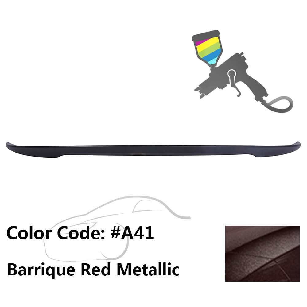 BMW E90 3 Series sedan trunk spoiler by K2 Industries, made of ABS, enhances style and aerodynamics for 2006-2011 models.