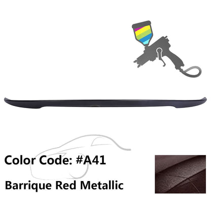 BMW E90 3 Series sedan trunk spoiler by K2 Industries, made of ABS, enhances style and aerodynamics for 2006-2011 models.