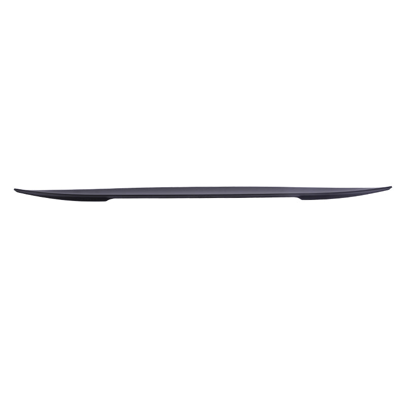 BMW E90 3 Series sedan trunk spoiler by K2 Industries, made of ABS, enhancing sporty look and aerodynamics.