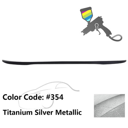 Black ABS performance style trunk spoiler for BMW E90 3 Series sedan from 2006-2011, designed by K2 Industries.
