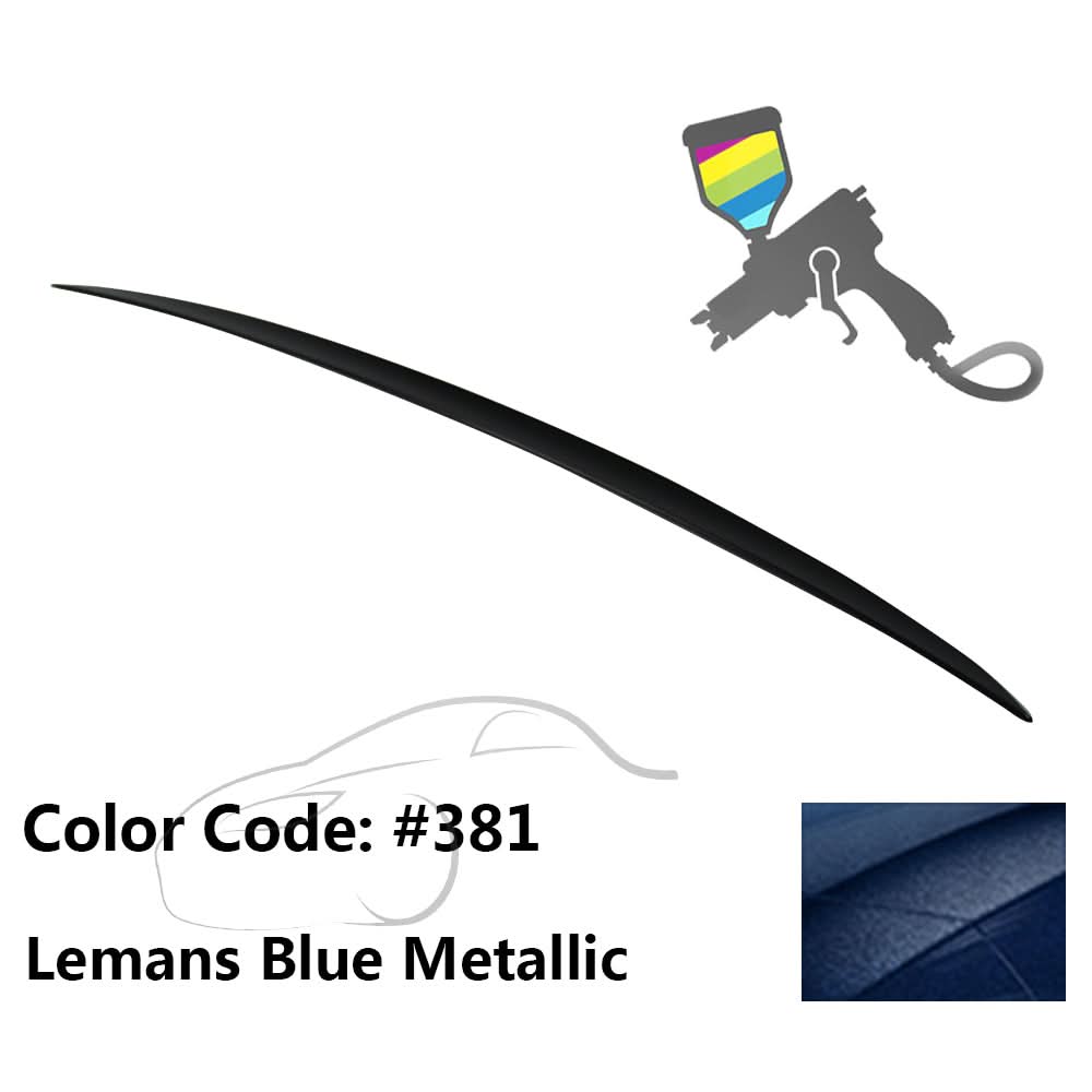 BMW E60 5 Series sedan trunk spoiler in M3 style, ABS material, by K2 Industries, designed for 2004-2010 models.