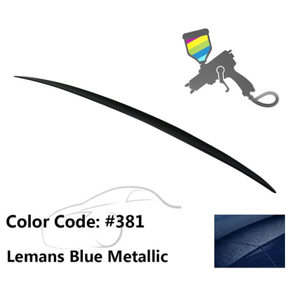 BMW E60 5 Series sedan trunk spoiler in M3 style, ABS material, by K2 Industries, designed for 2004-2010 models.