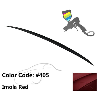 BMW E60 5 Series sedan trunk spoiler in M3 style, ABS material, designed for 2004-2010 models by K2 Industries.