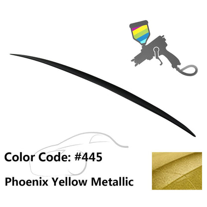 BMW E60 5 Series sedan trunk spoiler by K2 Industries, M3 style, made of durable ABS plastic, enhances sporty look.