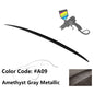 BMW E60 5 Series sedan trunk spoiler with M3 style, K2 Industries ABS spoiler for 2004-2010 models, rear trunk upgrade.
