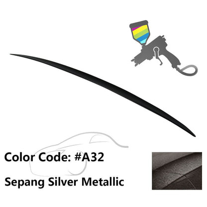 BMW E60 5 Series sedan trunk spoiler in M3 style, made of ABS, designed for 2004-2010 models by K2 Industries