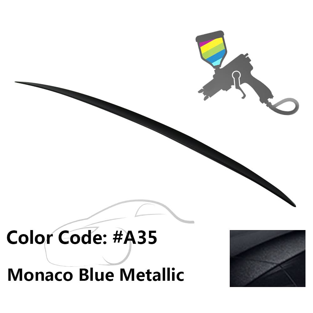 BMW E60 5 Series sedan trunk spoiler in M3 style made of ABS, designed for 2004-2010 models by K2 Industries.