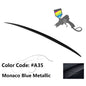 BMW E60 5 Series sedan trunk spoiler in M3 style made of ABS, designed for 2004-2010 models by K2 Industries.