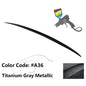 BMW E60 5 Series sedan trunk spoiler by K2 Industries, M3 style, made of durable ABS, designed for 2004-2010 BMW E60 models