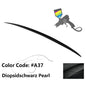 BMW E60 5 Series M3 Style trunk spoiler by K2 Industries, made of ABS, installed on a 2004-2010 sedan, enhancing sporty look.