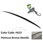 BMW E60 5 Series sedan trunk spoiler by K2 Industries, M3 style ABS spoiler focusing on sleek design and fitment details.