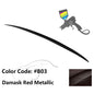 Black ABS trunk spoiler for BMW E60 5 Series sedan, M3 style, compatible with 2004-2010 models, by K2 Industries.