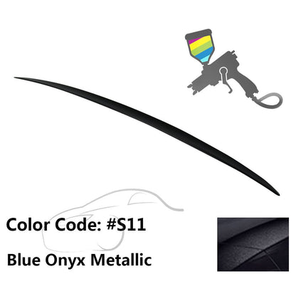 BMW E60 5 Series sedan trunk spoiler in M3 style, ABS material, designed for 2004-2010 models, by K2 Industries.