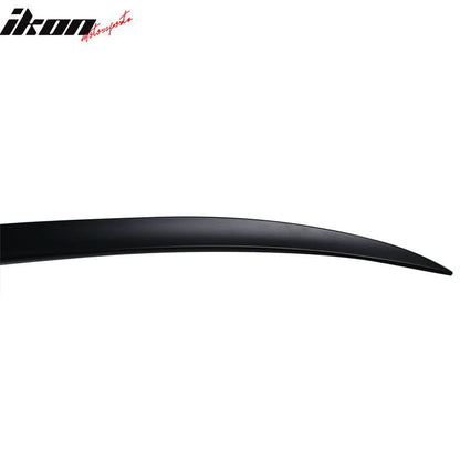 BMW E60 5 Series sedan trunk spoiler by K2 Industries, M3 style, made of ABS plastic, enhances rear aerodynamics and sporty look.