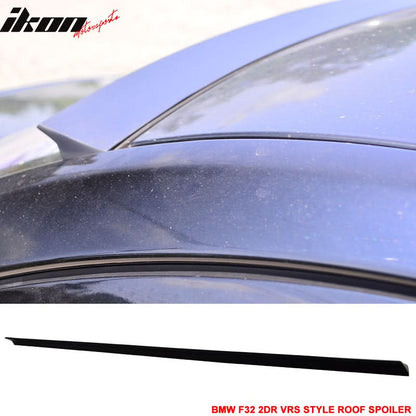 Unpainted BMW 4 Series F32 2014-2020 VRS Style roof spoiler by K2 Industries, designed for sporty rear look and aerodynamic enhancement.