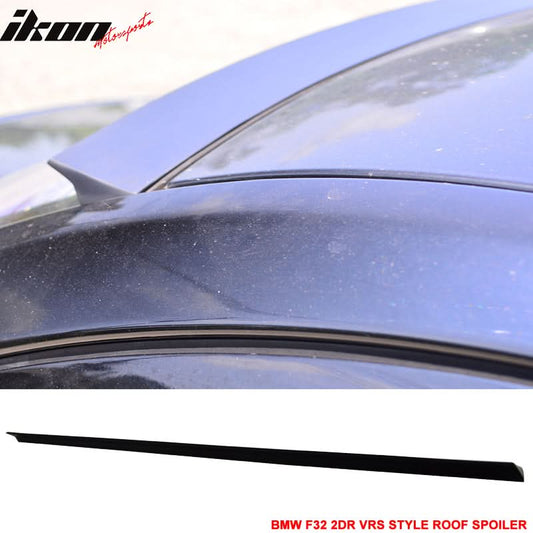Unpainted BMW 4 Series F32 2014-2020 VRS Style roof spoiler by K2 Industries, designed for sporty rear look and aerodynamic enhancement.