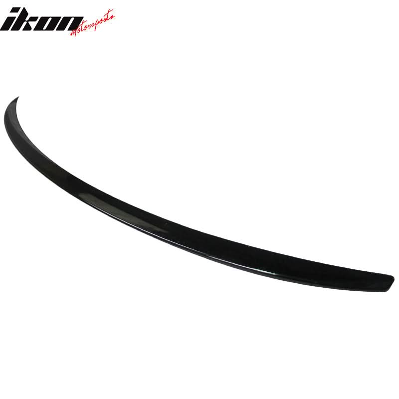 Black ABS trunk spoiler for BMW E60 5 Series M3 style, compatible with 2004-2010 models, by K2 Industries.