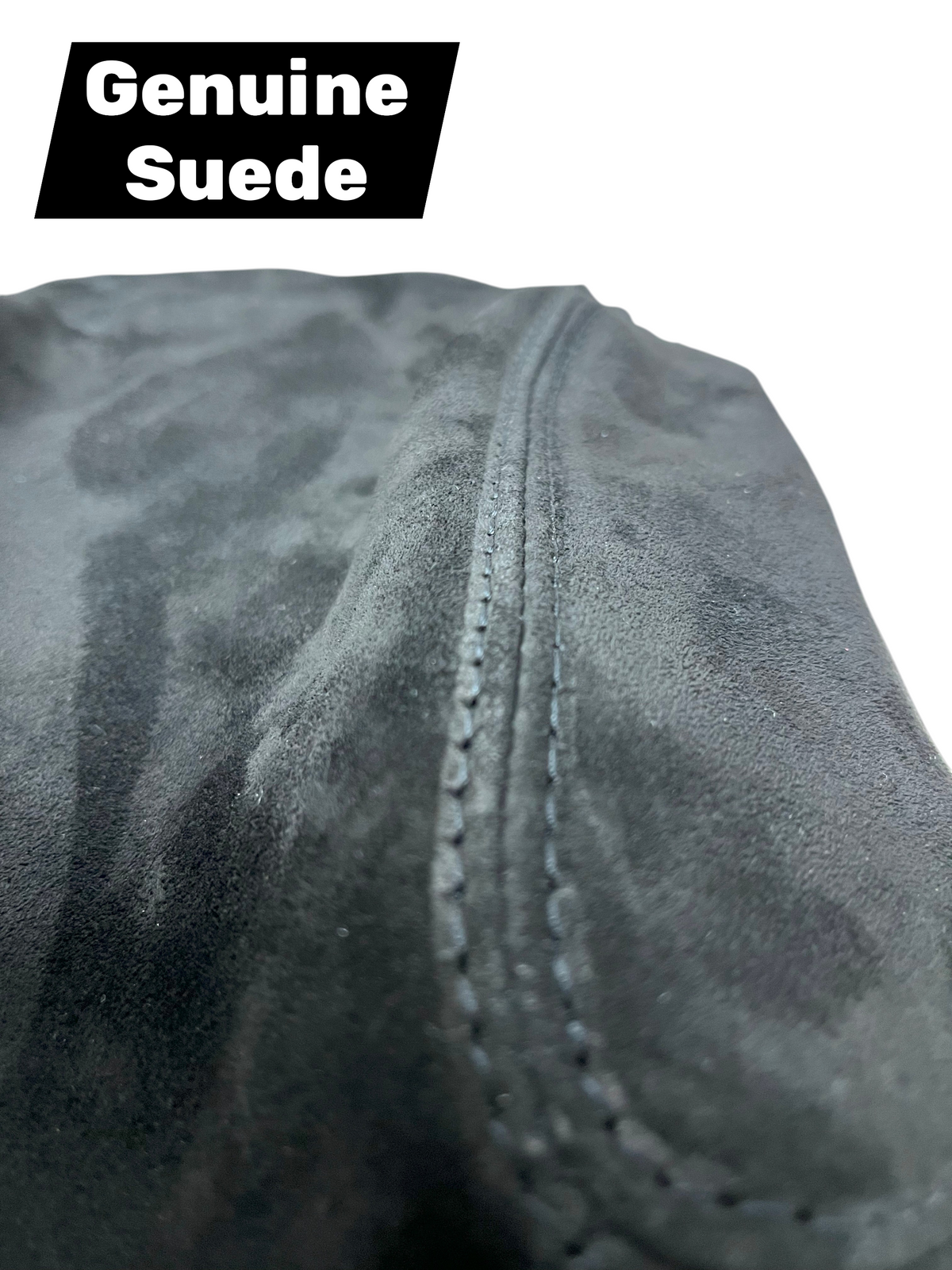 BMW E36 E46 center console armrest cover with genuine suede and leather in black, designed for 1991-1999 models.