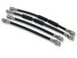 PMB Performance DirectFit Rubber Brake Lines - Set of 4 - 1973-76 Porsche 914-4