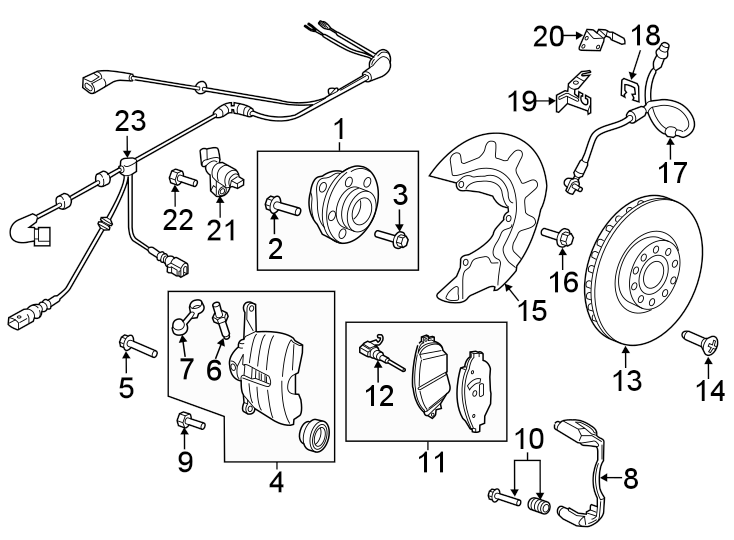 5C0615301D GENUINE OEM BRAKE ROTOR FRONT AUDI VW 2010-2027