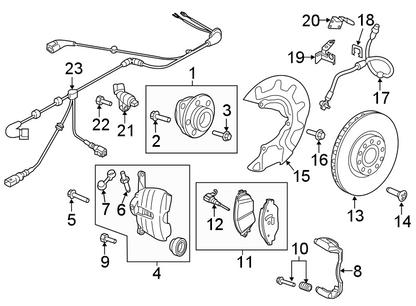 5C0615301D GENUINE OEM BRAKE ROTOR FRONT AUDI VW 2010-2027