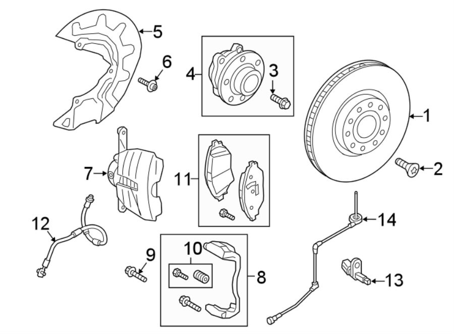3QF615301F GENUINE OEM BRAKE ROTOR FRONT AUDI VW 2018-2021