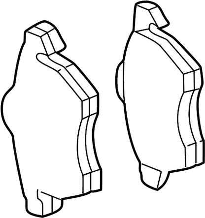 1J0698151K GENUINE OEM BRAKE PADS FRONT AUDI VW 2000-2010