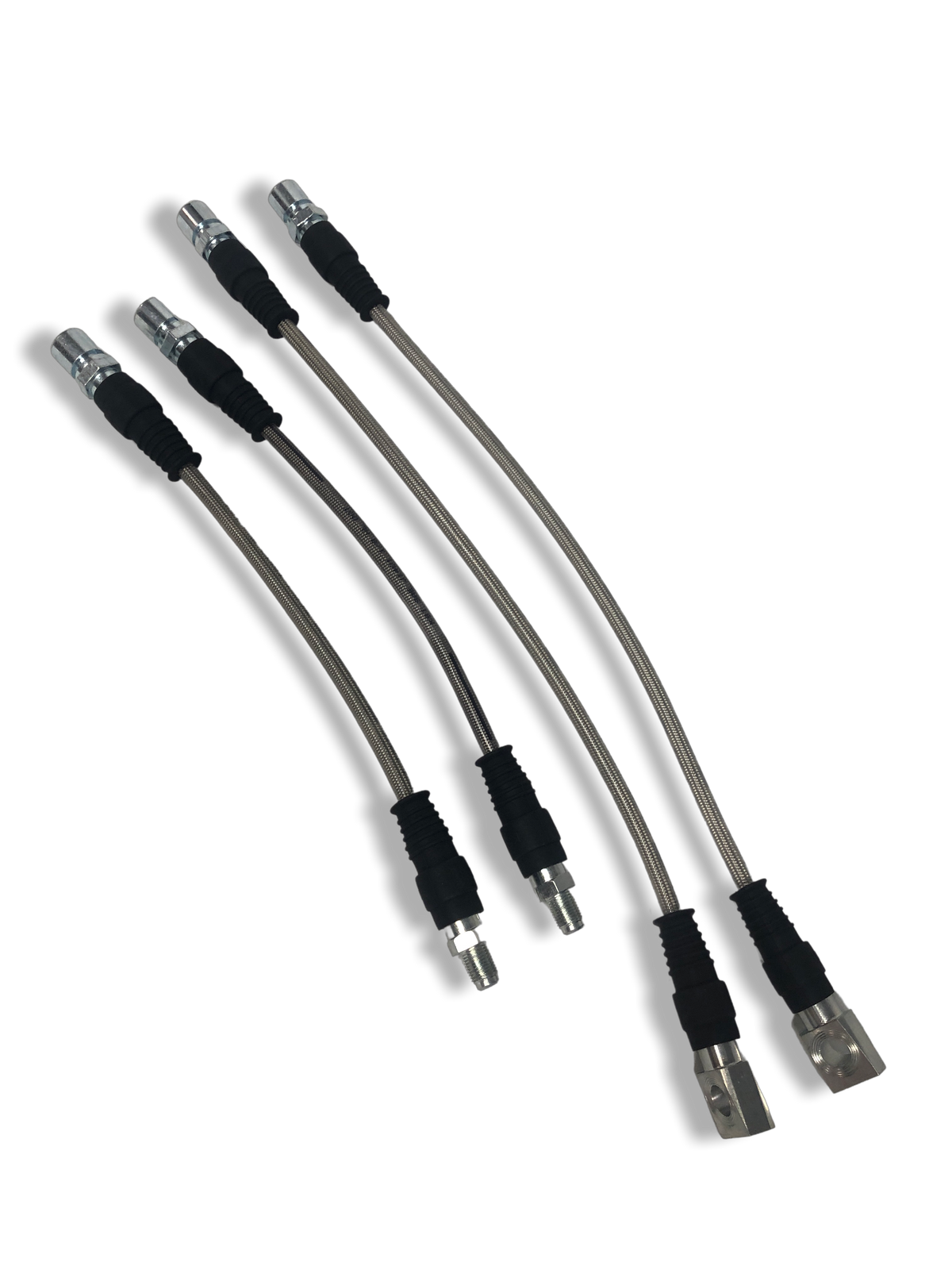 Set of four PMB Performance stainless-steel brake lines for 1983-95 Porsche 928 with alloy calipers, durable and direct-fit.