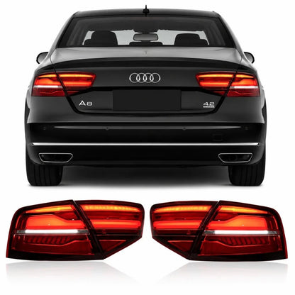Audi A8 Through-Beam LED Tail Lights Rear Lamp Assembly 2011-2013 - AudiGear.com - Taillights
