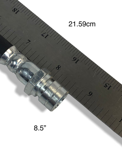 Set of four PMB Performance rubber brake lines for 1990-95 Porsche 968 and 944S2, showing flexible brake hose details.